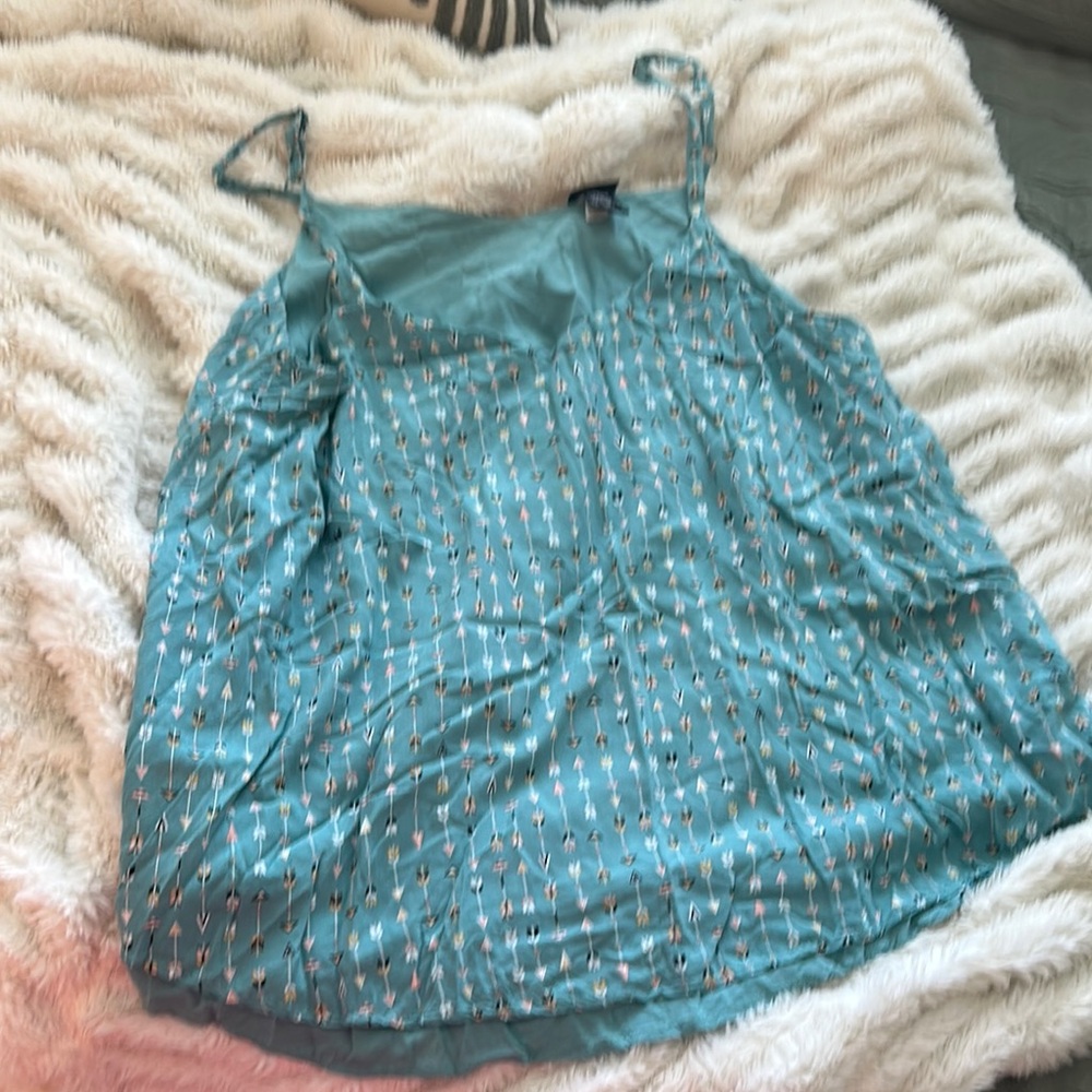 Torrid Blue Ruched Camisole Top